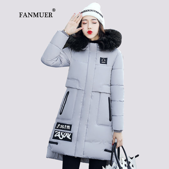 2017 Winter jacket women fur winter coat hooded womens clothing jackets long woman cotton parka jaqueta feminina invern