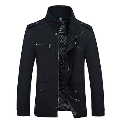 New Arrival Men's Fashion Casual Spring Autumn Jacket Cotton Stand