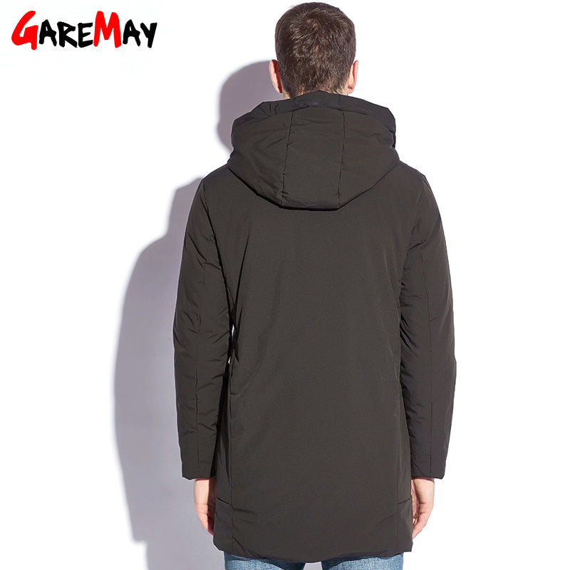 Winter Jacket Mens Down Coat Male Puffer Down Feather Long Hooded Warm Coats For Men Parkas Plus Size Black Jackets