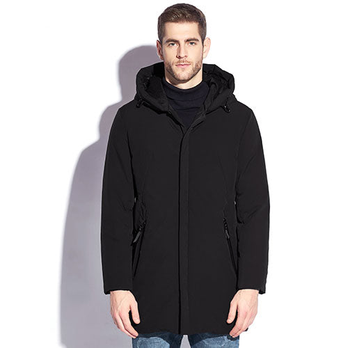 Winter Jacket Mens Down Coat Male Puffer Down Feather Long Hooded Warm Coats For Men Parkas Plus Size Black Jackets