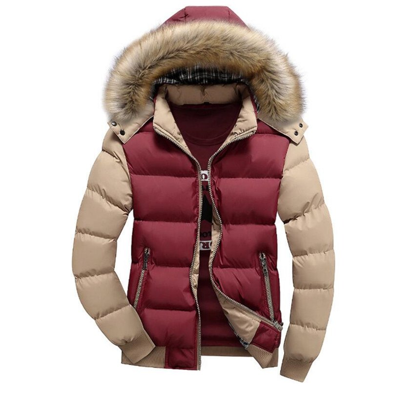 Hooded Winter Jacket Men European