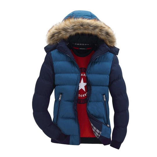 Hooded Winter Jacket Men European