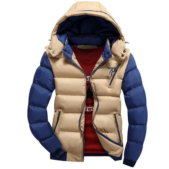 Hooded Winter Jacket Men European