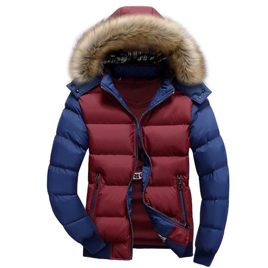 Hooded Winter Jacket Men European