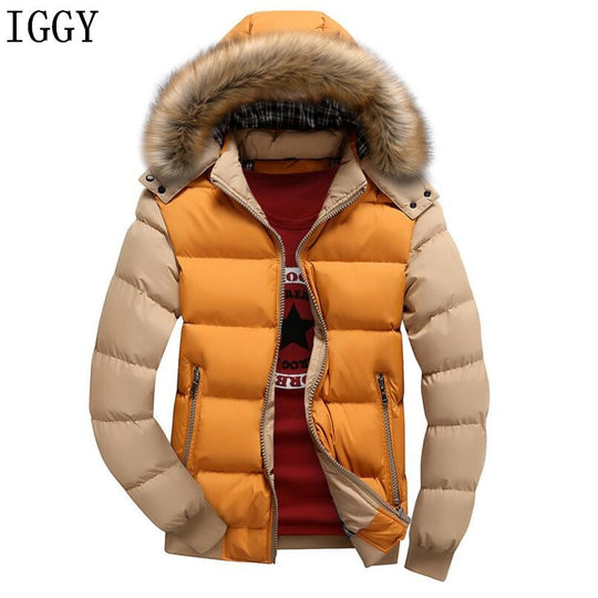 Hooded Winter Jacket Men European