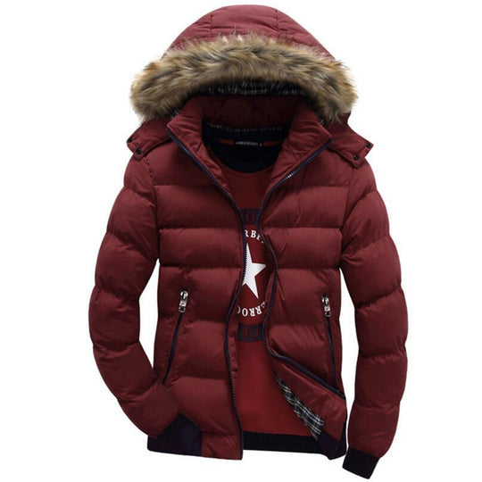 Hooded Winter Jacket Men European