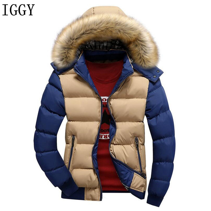 Hooded Winter Jacket Men European