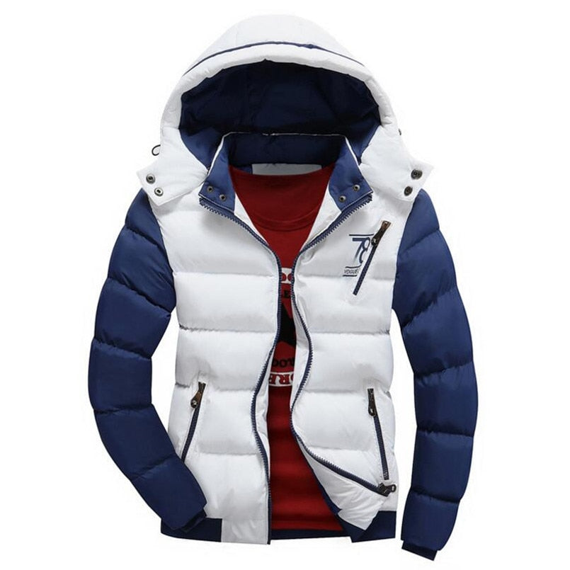 Hooded Winter Jacket Men European