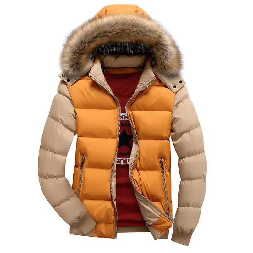 Hooded Winter Jacket Men European