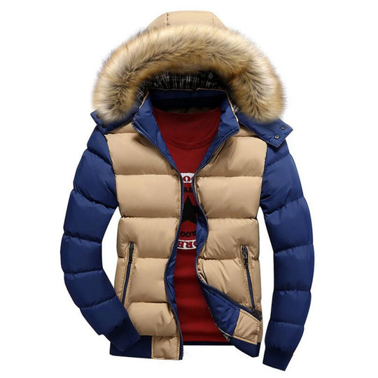 Hooded Winter Jacket Men European