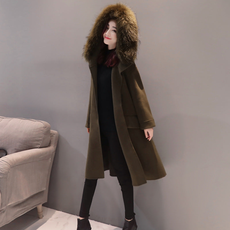 Korean Edition 2017 Autumn Winter Fashion Women New Coat Medium Long High Quality Slim Students Are Big Coat Women