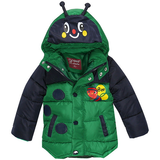 Winter Jacket For Boys Bees Hooded Down Jacket Kids Warm Outerwear Children Clothes Infant Boys Coat