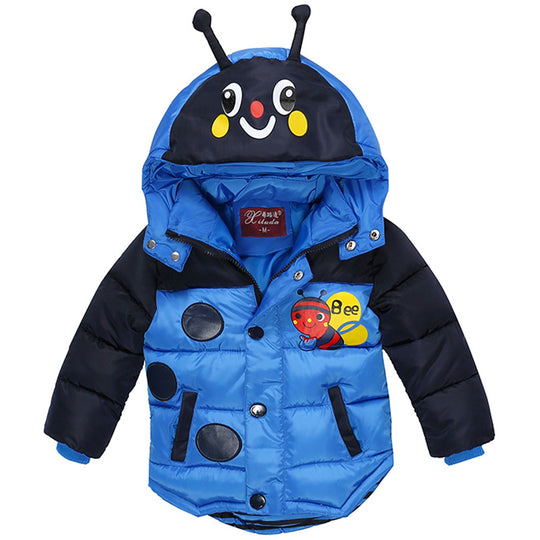 Winter Jacket For Boys Bees Hooded Down Jacket Kids Warm Outerwear Children Clothes Infant Boys Coat