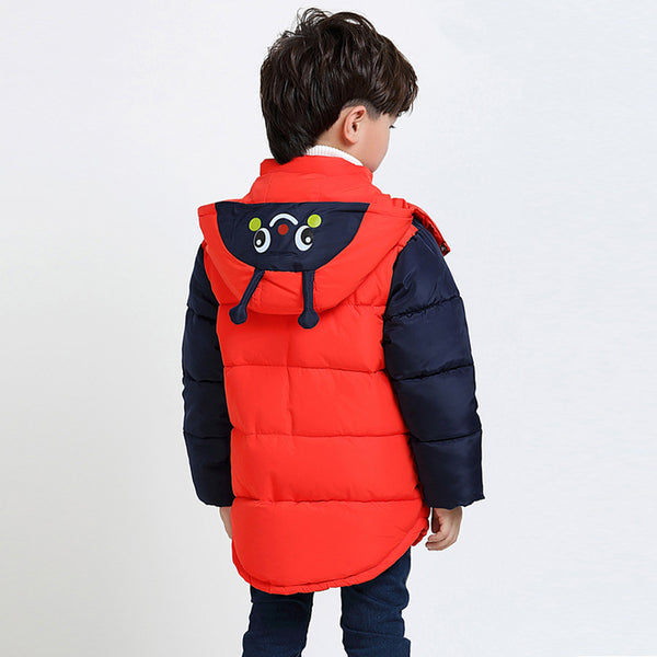 Winter Jacket For Boys Bees Hooded Down Jacket Kids Warm Outerwear Children Clothes Infant Boys Coat