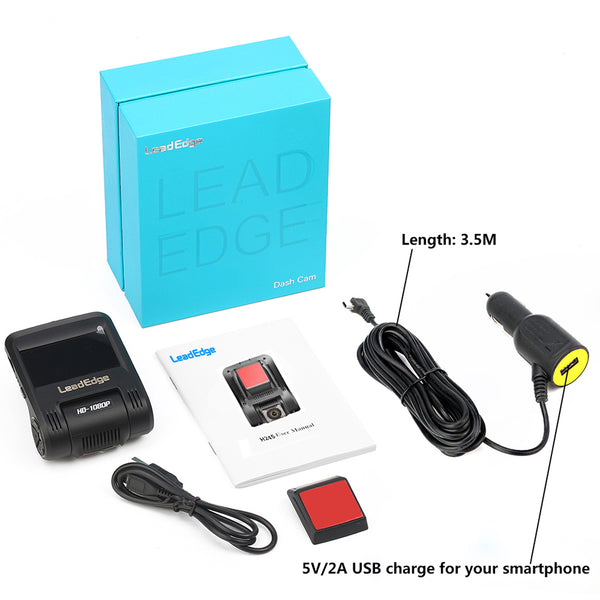 LeadEdge H245 Dash Cam Novatek 96658 Sony IMX322 WiFi 2.45" IPS LCD 1080P night vision Car DVR camera Registrator DVRS Dashcam
