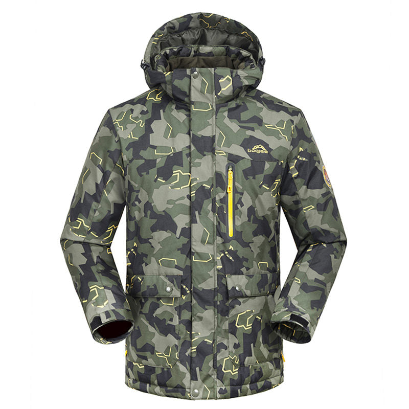 MEN Camouflage Snow Jackets skiing coat Outdoor snowboarding clothing 10K waterproof & windproof winter -30 dress high quality