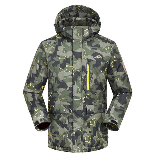 MEN Camouflage Snow Jackets skiing coat Outdoor snowboarding clothing 10K waterproof & windproof winter -30 dress high quality