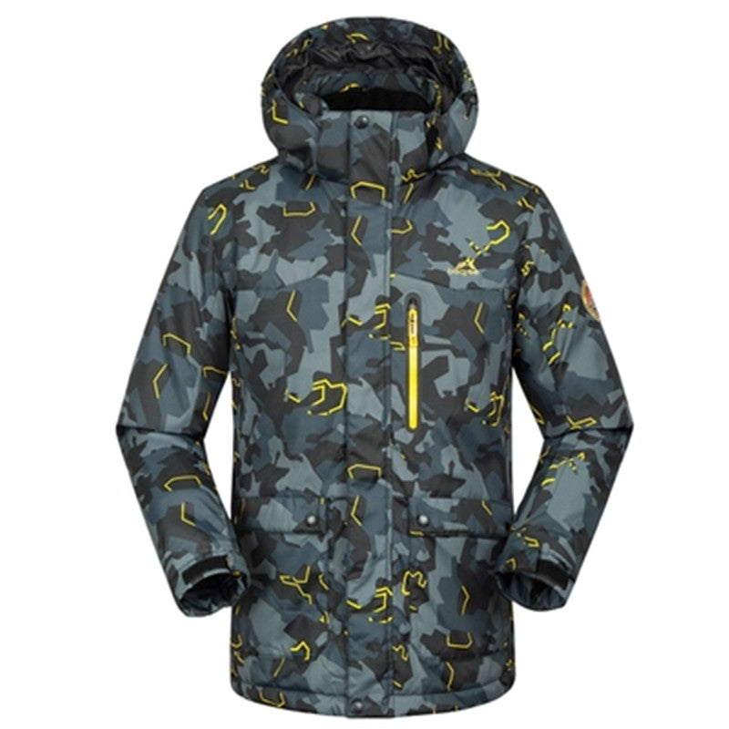 MEN Camouflage Snow Jackets skiing coat Outdoor snowboarding clothing 10K waterproof & windproof winter -30 dress high quality