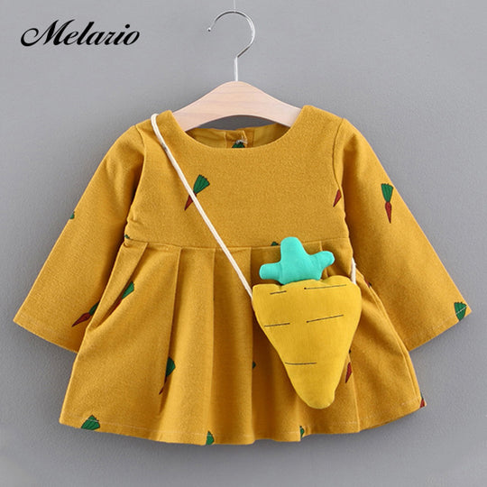 Melario Baby Dresses 2017Brand Baby girls clothes princess girls dress Ball of yarn Kids Clothes Children Party princess dresses