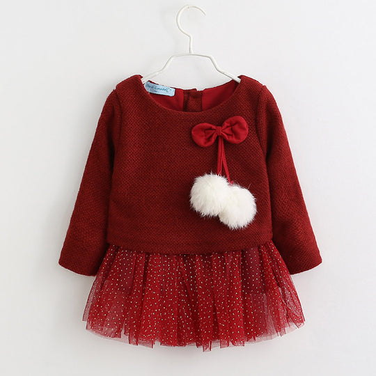 Melario Baby Dresses 2017Brand Baby girls clothes princess girls dress Ball of yarn Kids Clothes Children Party princess dresses