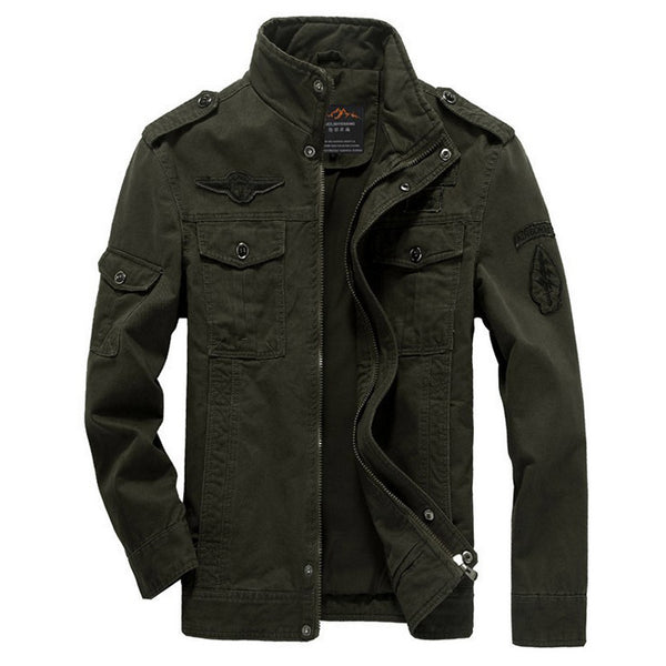 Men Jacket Winter Military Army bomber jackets jaqueta masculina plus size 6XL coat mens denim jacket for aeronautica militare