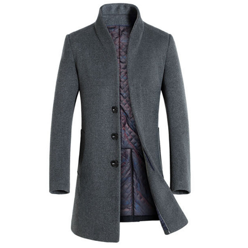 Long Wool Wool Coat Canada Mens Men's Wool Coat Winter Long