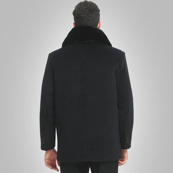 Wool Winter Jacket Men 2017 Solid Warm Mens Cashmere Coat Plus Size Casual Casaco Masculino Leisure Men Coat