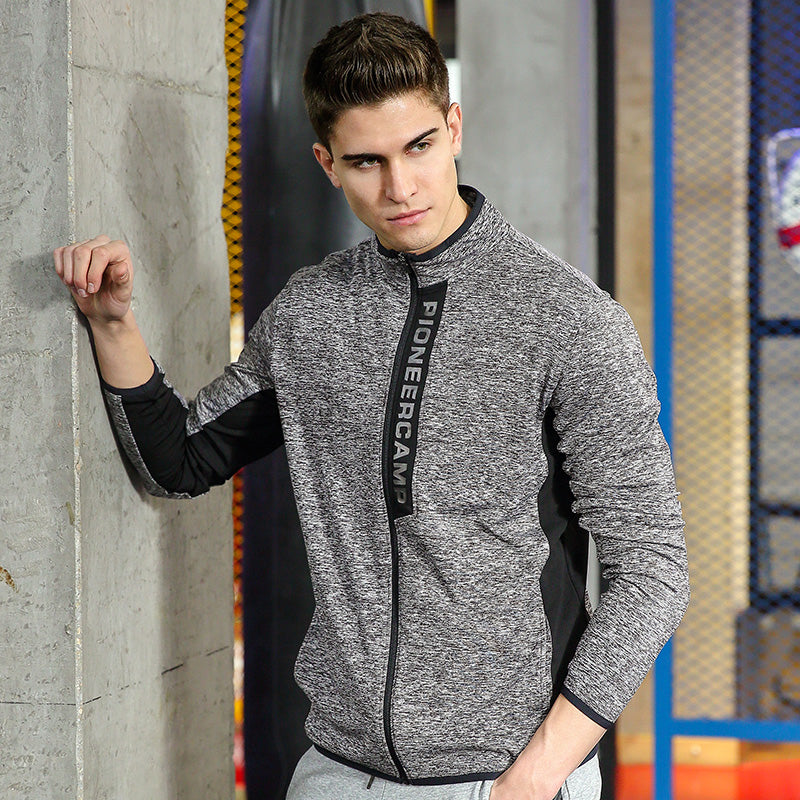 New jacket coat men brand clothing fashion zipper outerwear jacket men top quality stretch coat male AJK705085