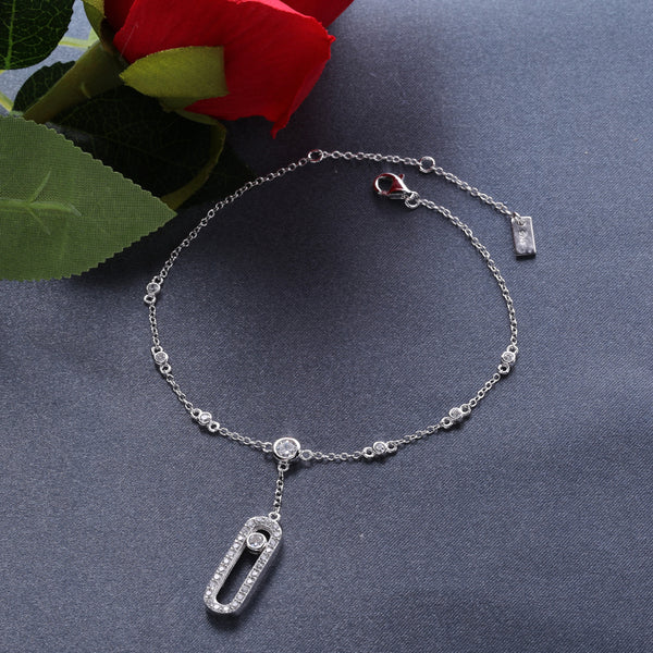 Slovecabin 925 Sterling Silver Adjustable Foot Chain Jewelry