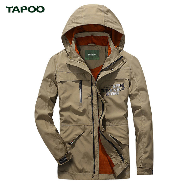 Spring Autumn Stand Collar Windpoof Waterproof Casual Solid Long Sleeve Men Coat Brand Clothing 728