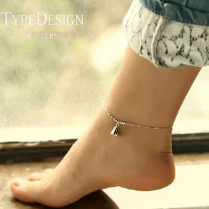 Summer cool wind bell foot chain for women