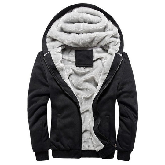 USA SIZE 2017 Men Winter Autumn Blank Pattern European Fashion Bomber Mens Vintage Thick Fleece Jacket Men Winter Jackets Coats