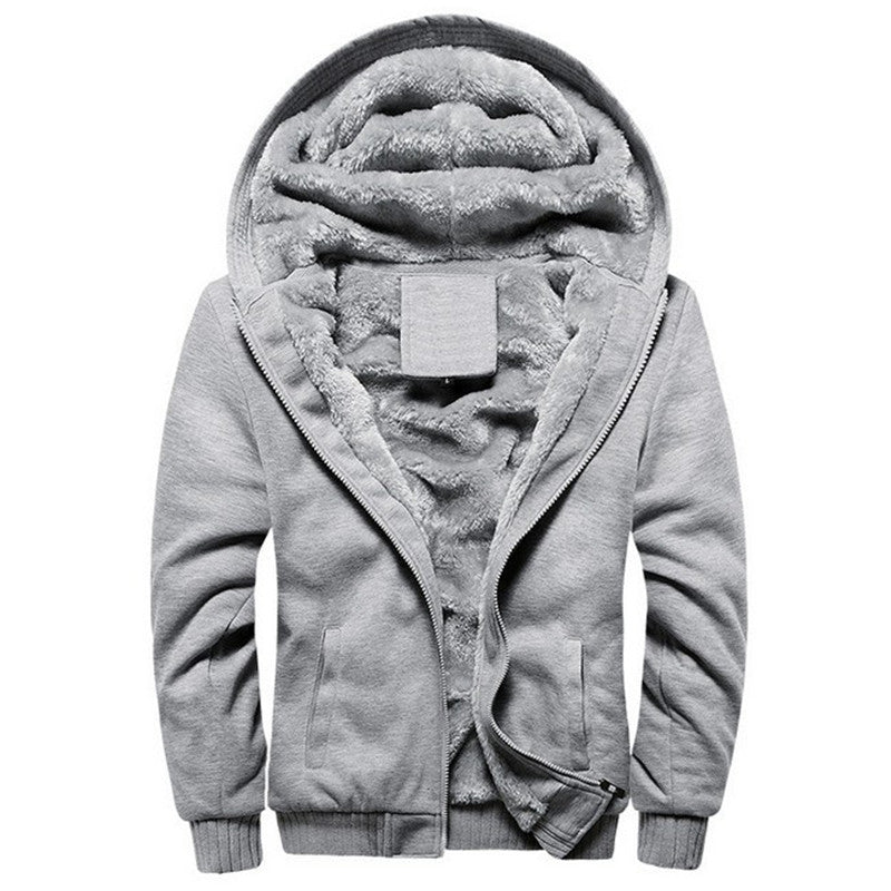 USA SIZE 2017 Men Winter Autumn Blank Pattern European Fashion Bomber Mens Vintage Thick Fleece Jacket Men Winter Jackets Coats