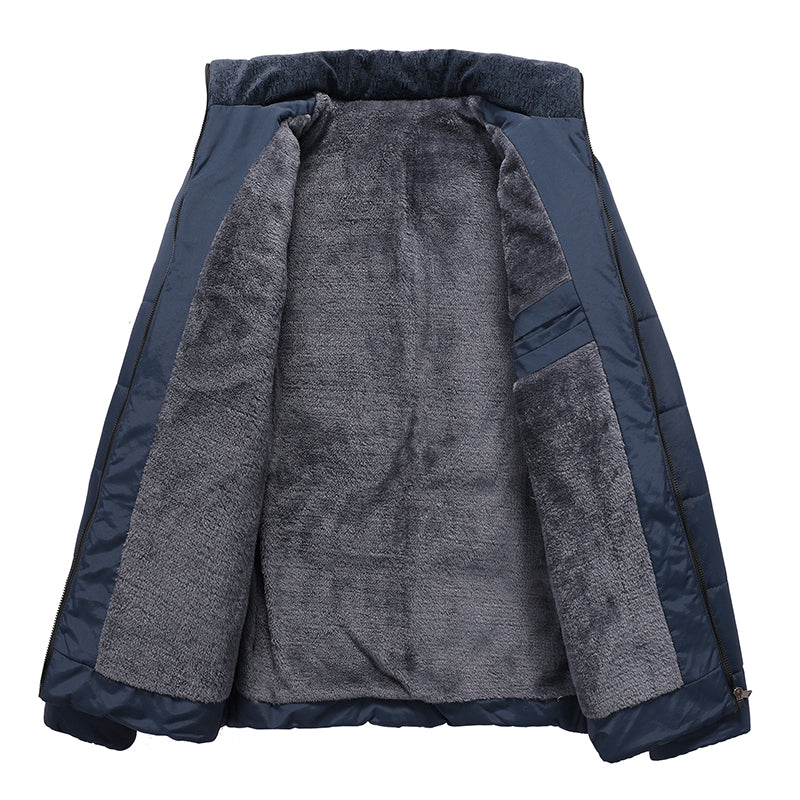 Winter Brand Men  Jacket Fur Hood With Cashmere Plus Size 4XL Winter Jacket High Quality Fashion Men's Coat Hot Sale