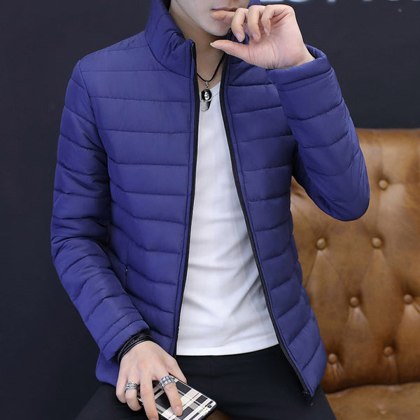 Brand Casual New Solid Color Simple Mens Jackets And Coats Thick Parka Men Outwear 4XL