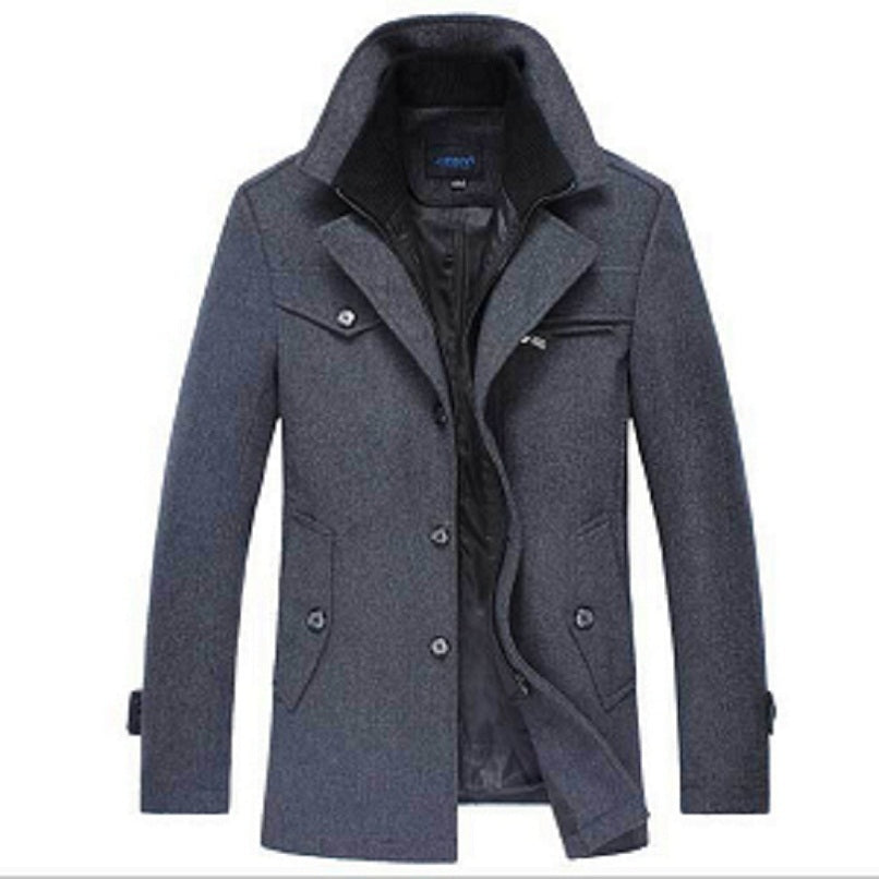 Winter Wool Coat Men Slim Fit Jacket Mens Fashion Outerwear Warm Male CANADA BRANDS Winter Wool Coat Men Slim Fit Jacket Mens Fashion Outerwear Warm Male CANADA BRANDS