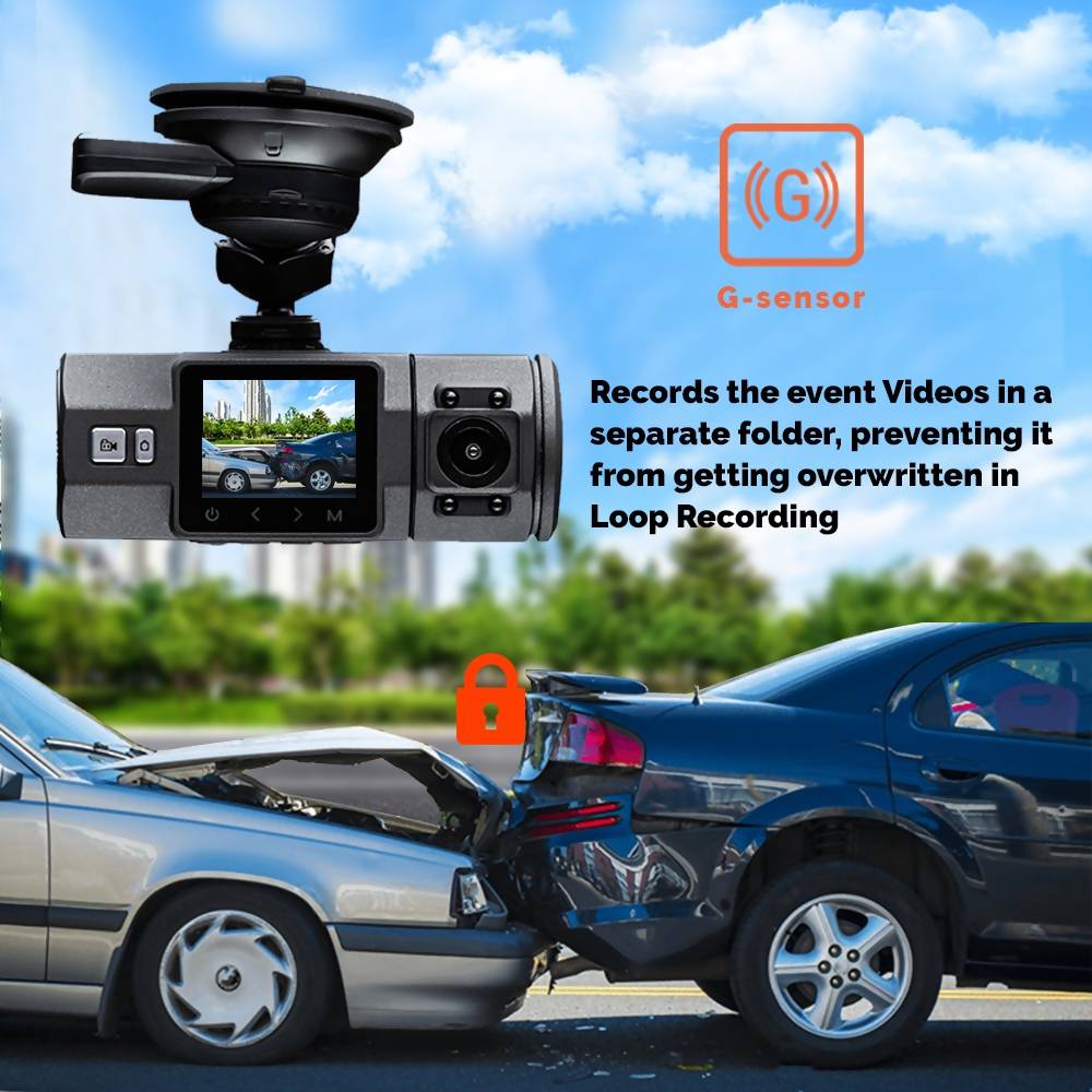 M-DEZIRES M300 DUAL LENS 1440P HD DASH CAMERA