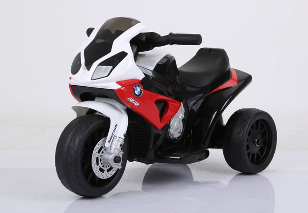 Brand New Licensed BMW S1000 RR Three Wheel Motorcycle Child Ride On Toy with Leather Seat, Music, Lights