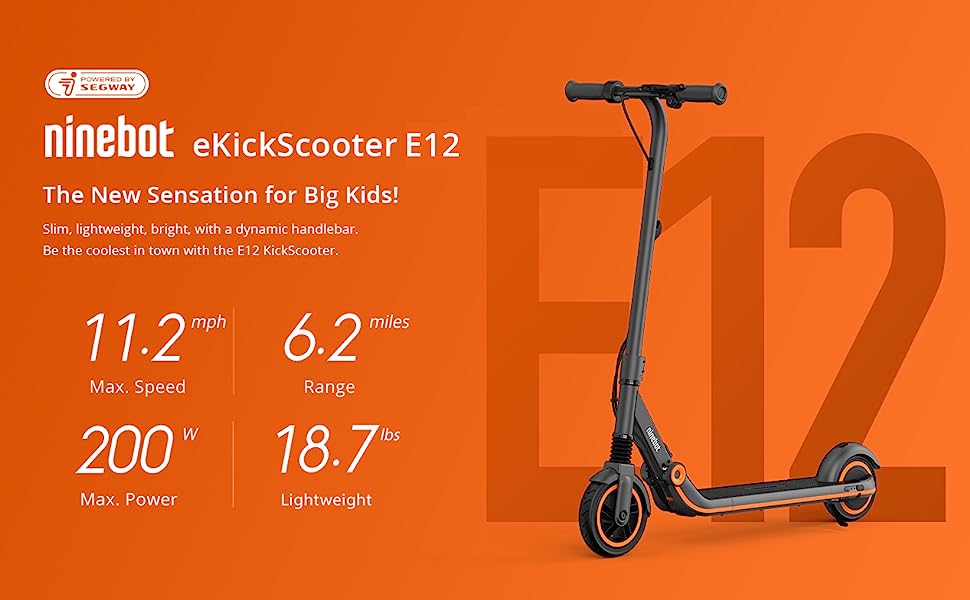 Segway Ninebot eKickScooter E12 Electric Kick Scooter for Kids Teens CANADA BRANDS