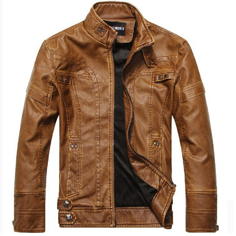 Motorcycle Leather Jackets Men Autumn Winter Leather Clothing Men Leather Jackets Male Business casual Coats