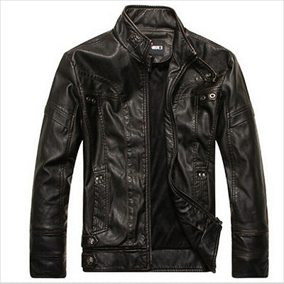 Motorcycle Leather Jackets Men Autumn Winter Leather Clothing Men Leather Jackets Male Business casual Coats