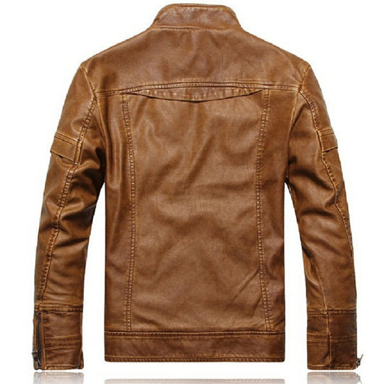 Motorcycle Leather Jackets Men Autumn Winter Leather Clothing Men Leather Jackets Male Business casual Coats