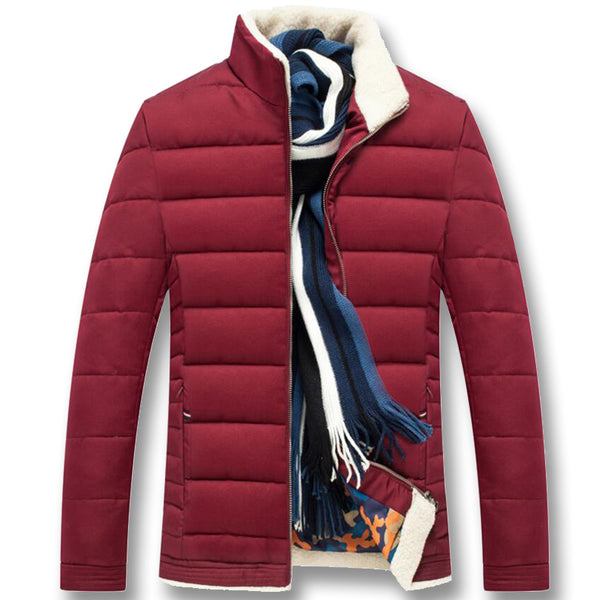 Men Winter Cotton Padded Thick Jackets Coats Jaqueta Masculina Male Casual Fashion Slim Fitted Zipper Jackets Men