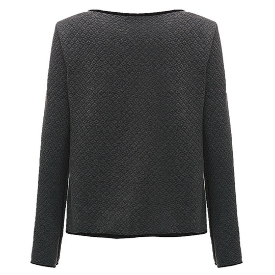 Women Basic Jacket Long Sleeve Pockets Slim Short Cardigan Coat Casual Outwear
