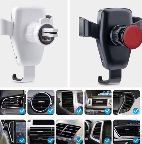 2 in 1 Universal Car Phone holder and Universal Fast Wireless Charger
