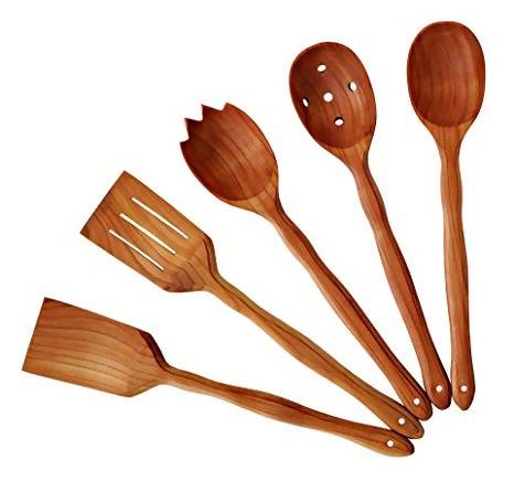 Cute Wooden Utensil Set