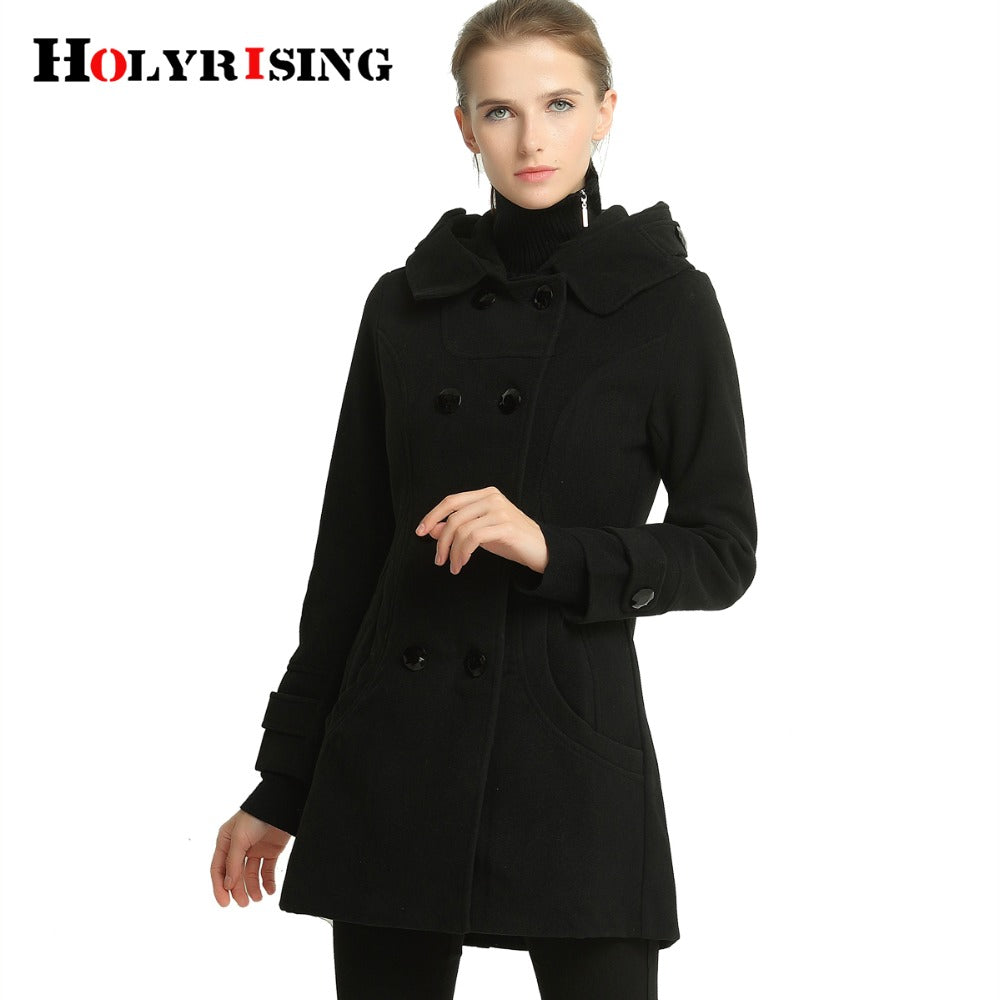 women jacket casaco feminino winter double breasted hooded slim coat jacket women coat outside overcoat casual fashion jacket