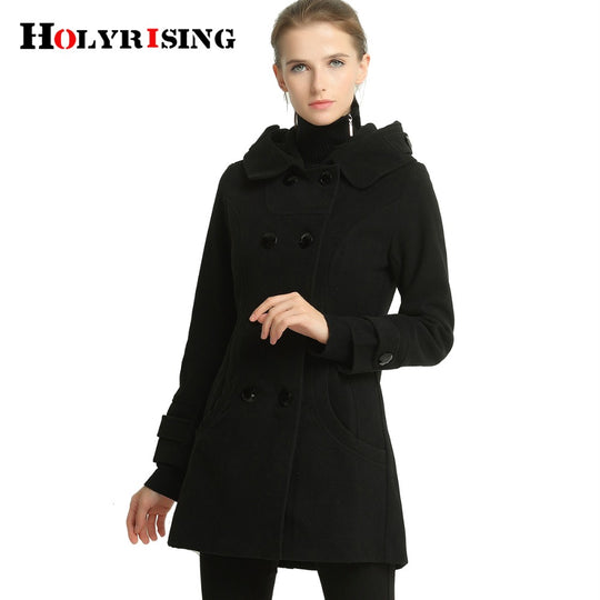 women jacket casaco feminino winter double breasted hooded slim coat jacket women coat outside overcoat casual fashion jacket
