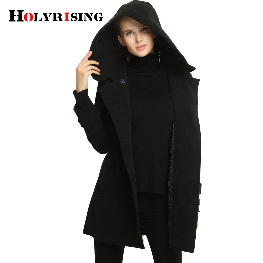 women jacket casaco feminino winter double breasted hooded slim coat jacket women coat outside overcoat casual fashion jacket
