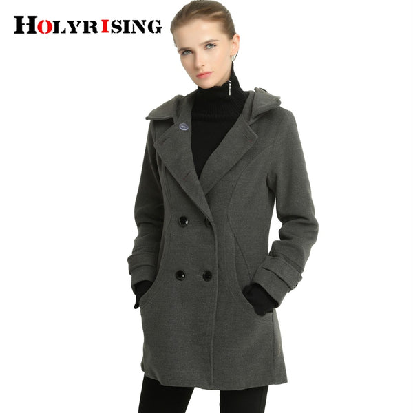 women jacket casaco feminino winter double breasted hooded slim coat jacket women coat outside overcoat casual fashion jacket